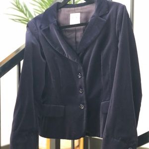 Midnight Blue velvet Moschino blazer